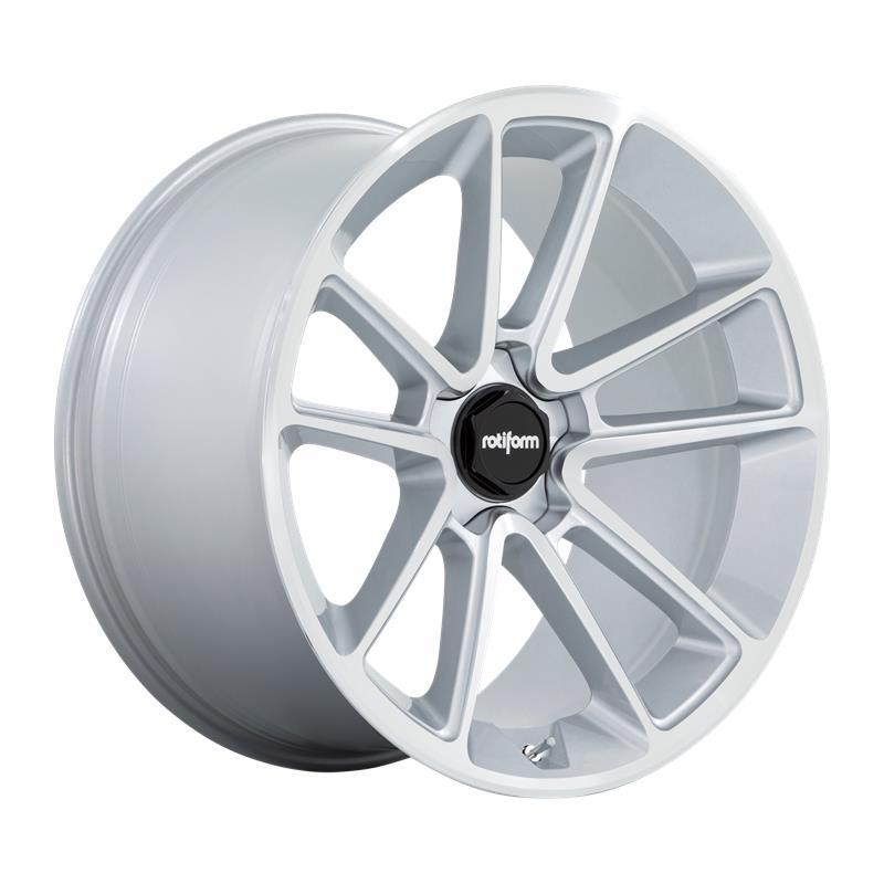 ROTIFORM R192 BTL GLOSS SILVER W/ MACHINED FACE 10x22 5/130 ET60 CB71.5