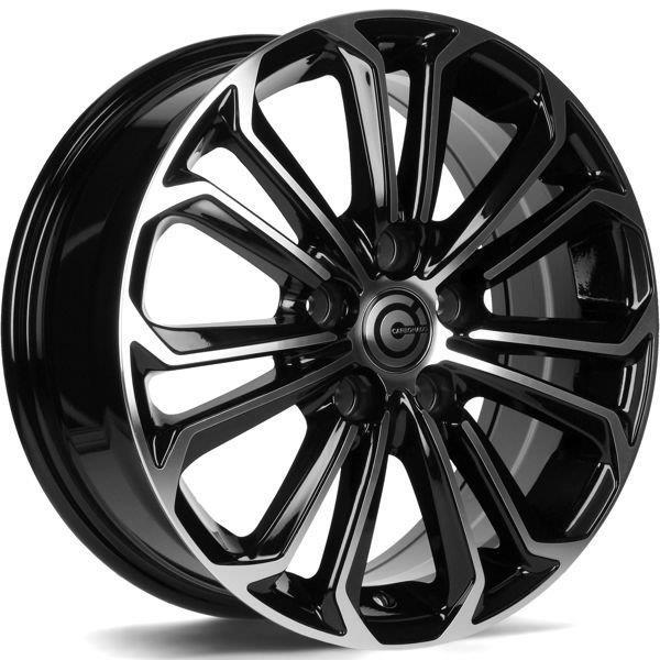STATUSFÄLGAR PANTHER BLACK FRONT POLISHED 6.5x16 5/108 ET45 CB63.4