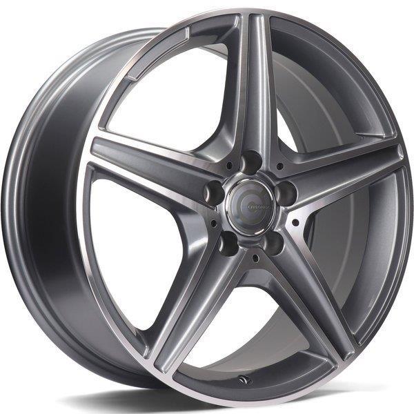 STATUSFÄLGAR SUPERIOR ANTHRACITE FRONT POLISHED 8x18 5/112 ET45 CB66.5