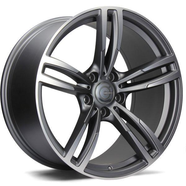 STATUSFÄLGAR DIAMOND MATT ANTHRACITE FRONT POLISHED 8x17 5/120 ET33 CB72.6