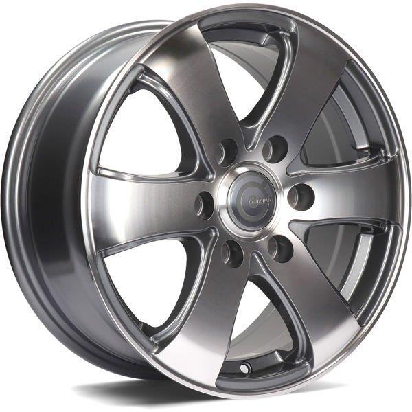 STATUSFÄLGAR MAMMUTH ANTHRACITE FRONT POLISHED 7x16 6/130 ET50 CB84.1