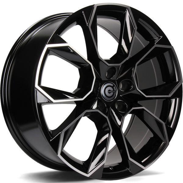 STATUSFÄLGAR BEAST BLACK FRONT POLISHED 6.5x16 5/112 ET43 CB57.1