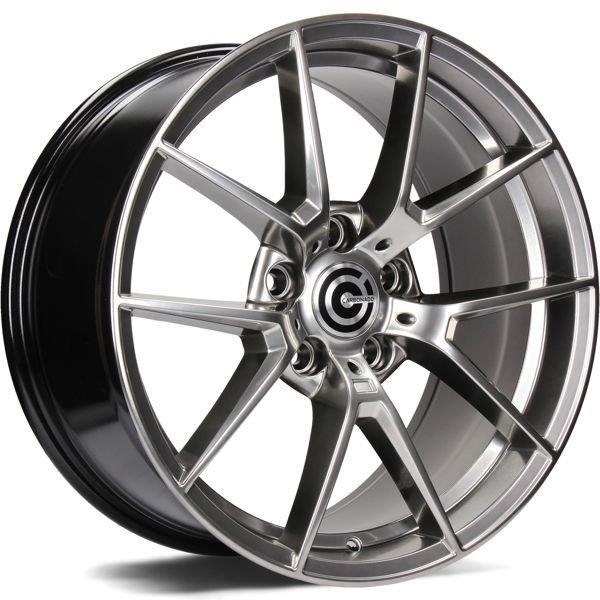 STATUSFÄLGAR SPIDER DIAMOND HYPER BLACK 8.5x18 5/120 ET33 CB72.6