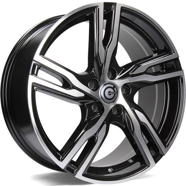 STATUSFÄLGAR PUNCH BLACK FRONT POLISHED 8x18 5/108 ET45 CB67.1