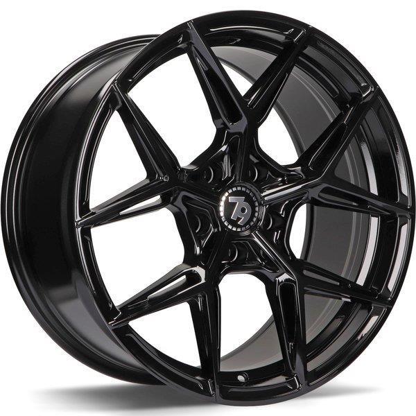 STATUSFÄLGAR SCF-B BLACK GLOSSY 9x18 5/120 ET35 CB72.6