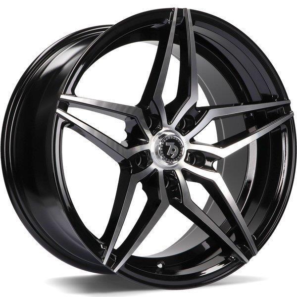 STATUSFÄLGAR SV-A BLACK FRONT POLISHED 9x18 5/120 ET35 CB72.6