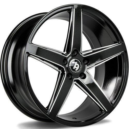 SEVENTY9 SV-N GALAXY BLACK WINDOW EDGES 9x18 5/112 ET40 CB66.6