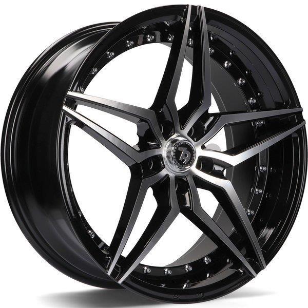 STATUSFÄLGAR SV-AR BLACK FRONT POLISHED 9.5x19 5/120 ET35 CB74.1