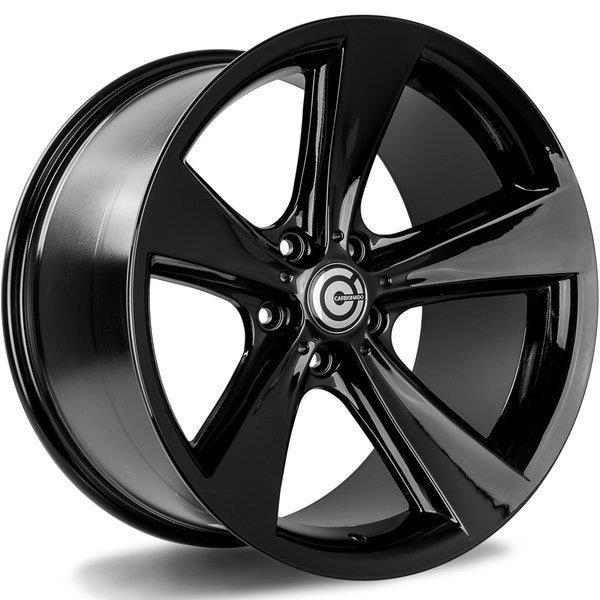 STATUSFÄLGAR CONCAVE BLACK GLOSSY 8.5x18 5/120 ET20 CB74.1