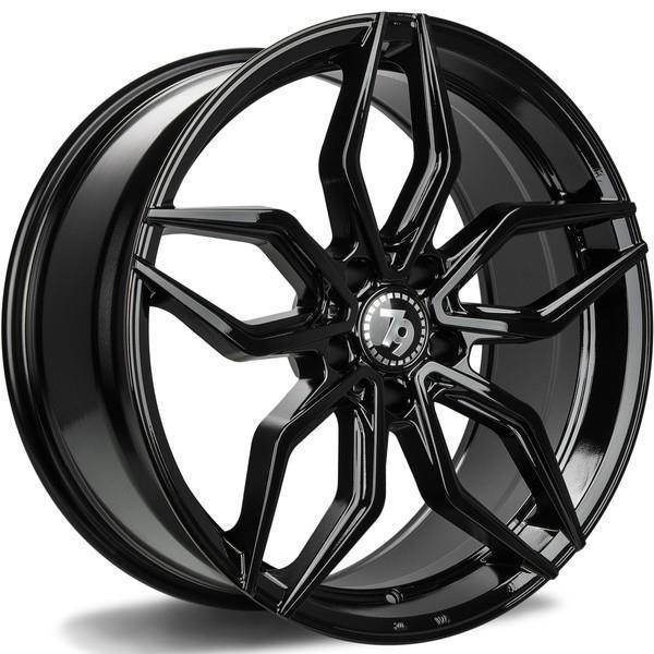 STATUSFÄLGAR SCF-D BLACK GLOSSY 9x18 5/120 ET35 CB72.6
