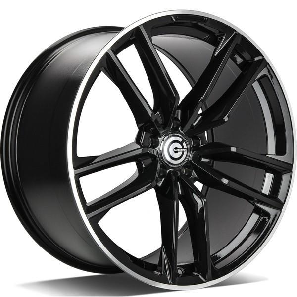 STATUSFÄLGAR INVENTION BLACK GLOSSY LIP POLISHED 11x21 5/112 ET49 CB66.5
