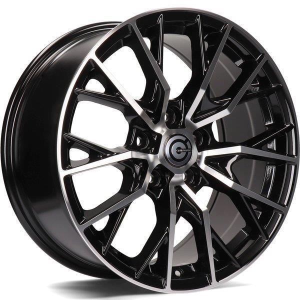 STATUSFÄLGAR INTENSIVE BLACK FRONT POLISHED 8x17 5/114.3 ET40 CB73.1