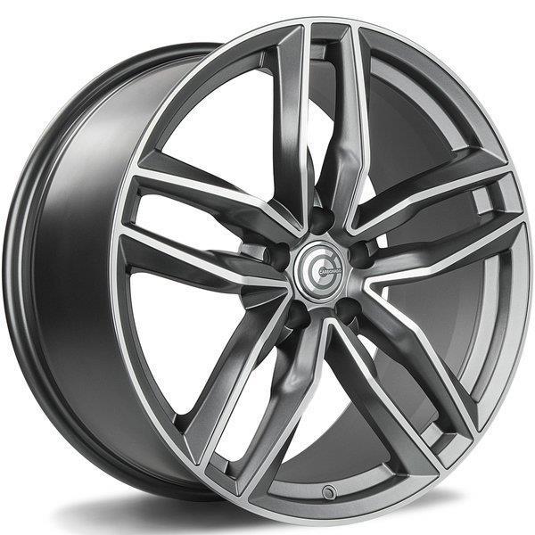 STATUSFÄLGAR STYLE MATT ANTHRACITE FRONT POLISHED 9x20 5/112 ET35 CB66.5