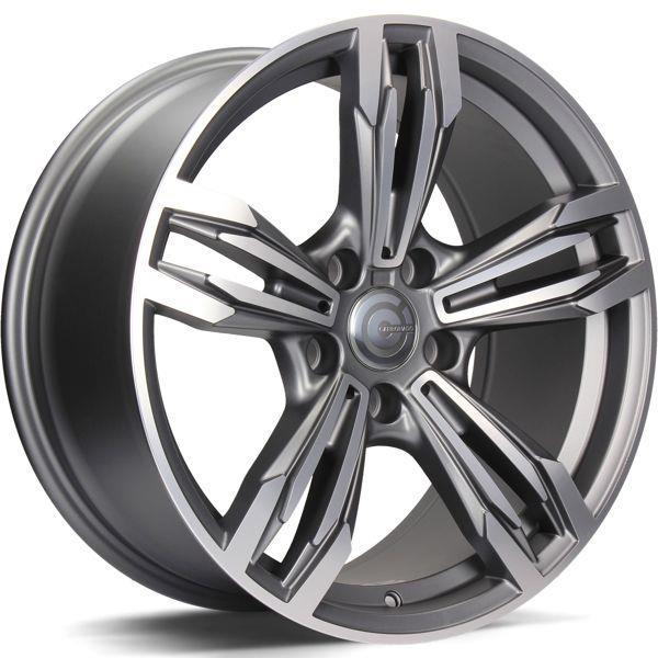 STATUSFÄLGAR DYNAMITE MATT ANTHRACITE FRONT POLISHED 8x17 5/120 ET30 CB72.6