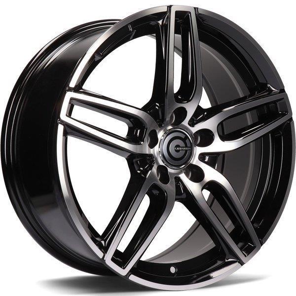 STATUSFÄLGAR WAY BLACK FRONT POLISHED 9x19 5/112 ET45 CB66.5
