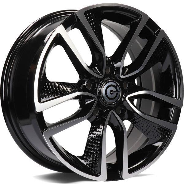 STATUSFÄLGAR FORCE BLACK FRONT POLISHED 6.5x16 5/114.3 ET40 CB73.1