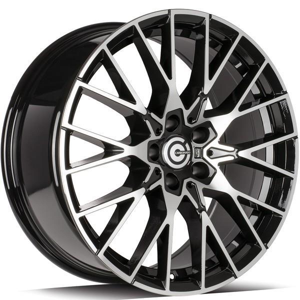 STATUSFÄLGAR ILLUSION BLACK FRONT POLISHED 8x18 5/112 ET30 CB66.5