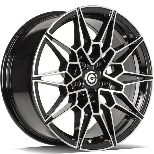 STATUSFÄLGAR SOLID BLACK FRONT POLISHED 8x18 5/120 ET30 CB72.6