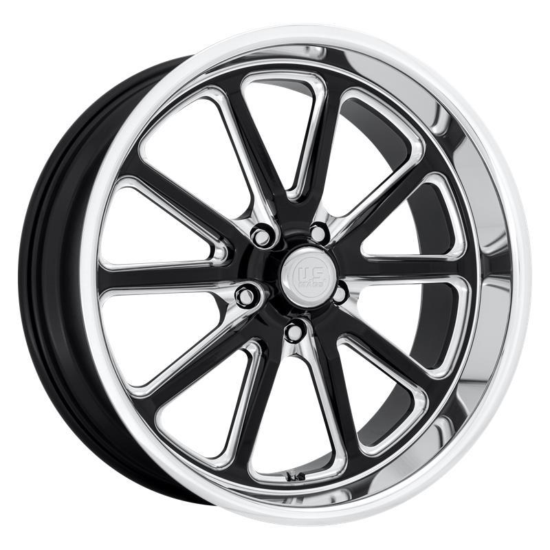 STATUSFÄLGAR UC117 GLOSS BLACK MILLED 8x18 5/120.65 ET1 CB72.6