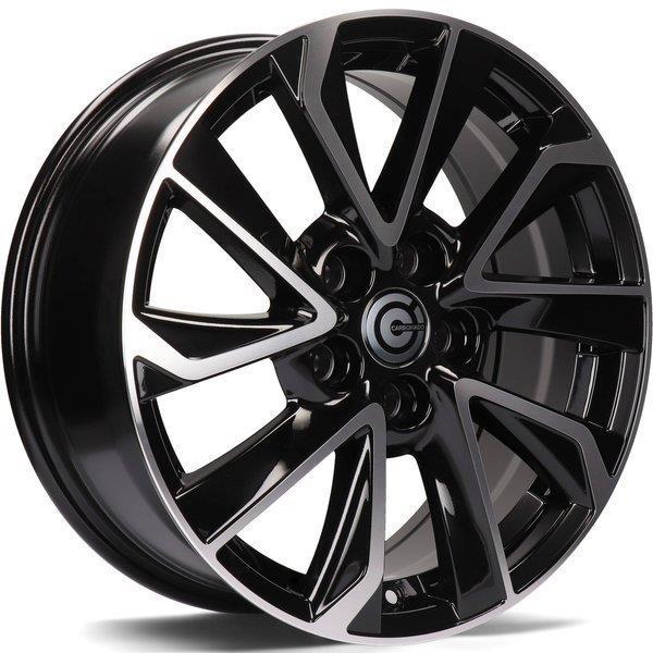 STATUSFÄLGAR DYNASTY BLACK FRONT POLISHED 7x17 5/114.3 ET40 CB73.1