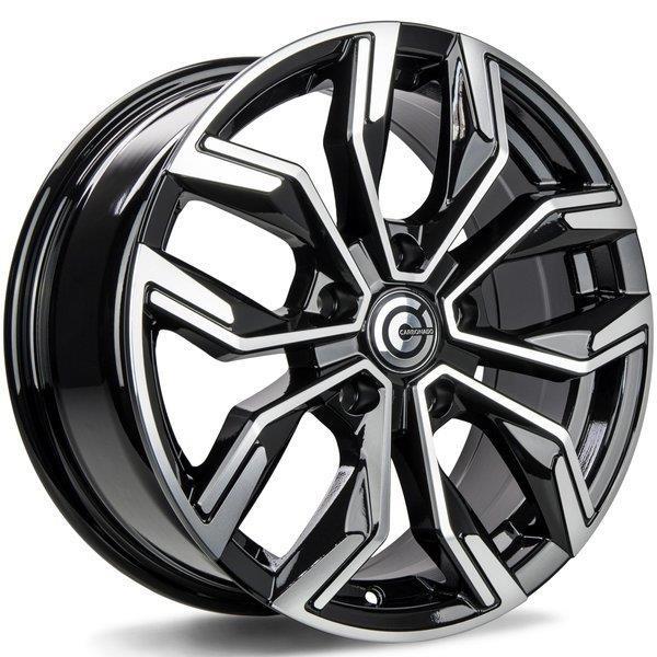 STATUSFÄLGAR PRICE BLACK FRONT POLISHED 7x17 4/100 ET38 CB67.1