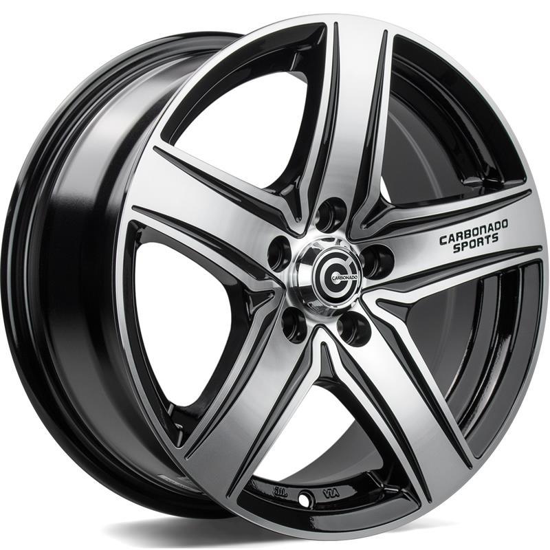 STATUSFÄLGAR GTRSPORTS1 BLACK FRONT POLISHED 5.5x13 4/100-98 ET30 CB67.1