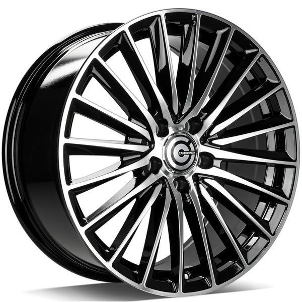 STATUSFÄLGAR PRESTIGE BLACK FRONT POLISHED 7.5x17 5/112 ET45 CB66.5