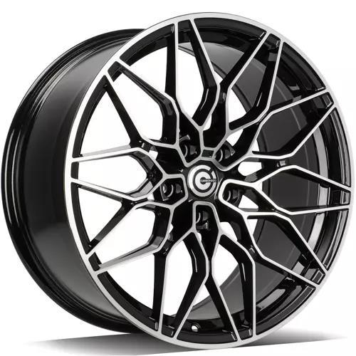 STATUSFÄLGAR EMERALD BLACK FRONT POLISHED 9x19 5/112 ET35 CB66.5