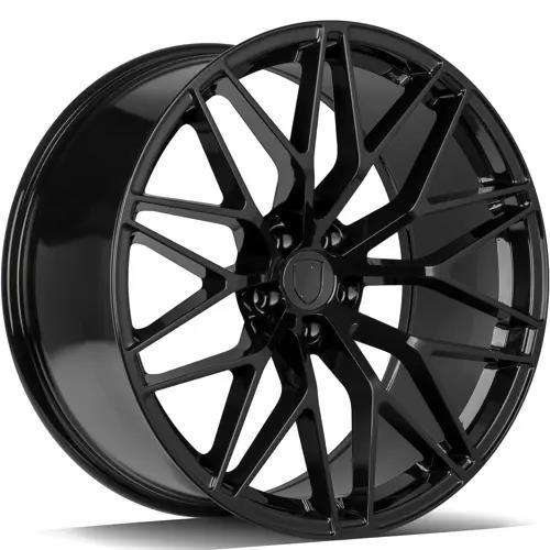 STATUSFÄLGAR GLORY BLACK GLOSSY 9.5x21 5/112 ET26 CB66.5