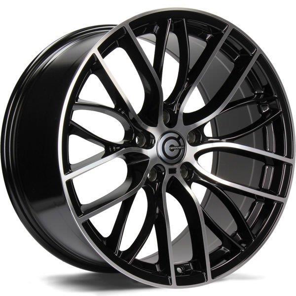 STATUSFÄLGAR SHINE BLACK FRONT POLISHED 8x18 5/120 ET30 CB72.6
