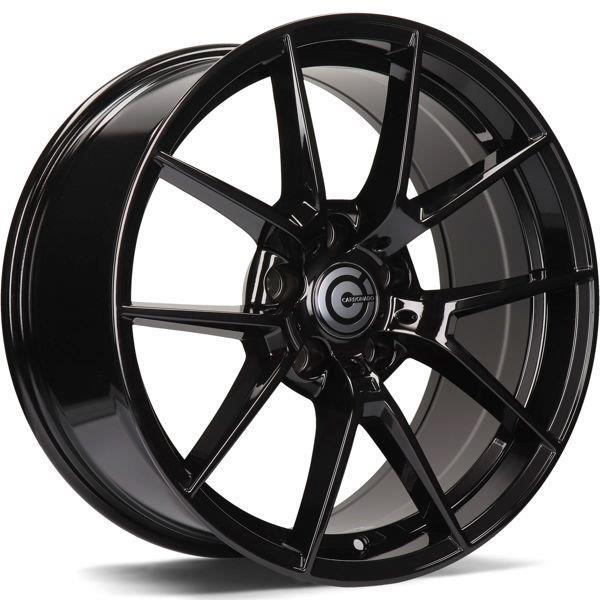 STATUSFÄLGAR SPIDER BLACK GLOSSY 8.5x18 5/120 ET33 CB72.6