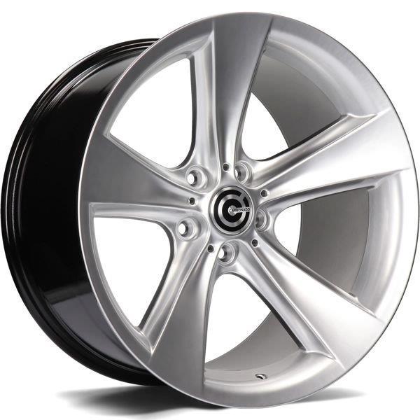STATUSFÄLGAR CONCAVE DIAMOND HYPER SILVER 9x19 5/120 ET24 CB74.1