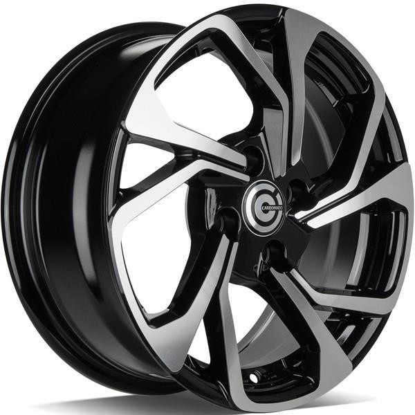 STATUSFÄLGAR SWIFT BLACK FRONT POLISHED 6.5x15 4/100 ET35 CB67.1