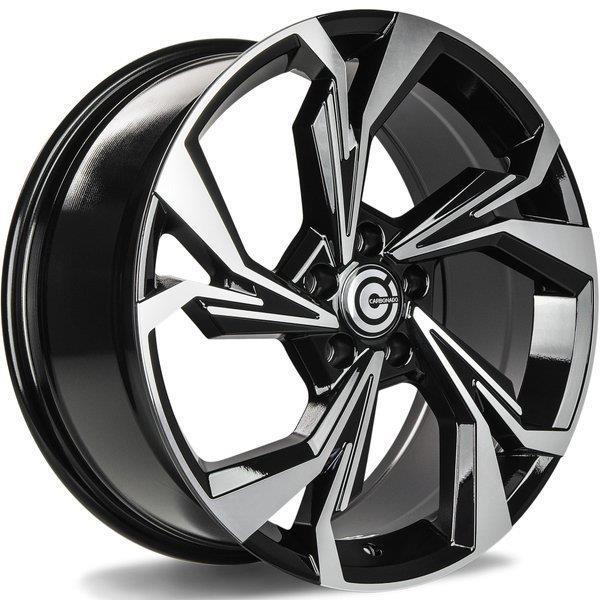 STATUSFÄLGAR SLINGSHOT BLACK FRONT POLISHED 8x18 5/112 ET45 CB66.5