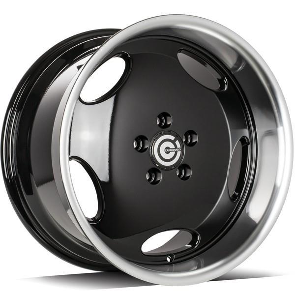 STATUSFÄLGAR VINTAGE BLACK GLOSSY LIP POLISHED 8.5x18 5/112 ET35 CB66.6