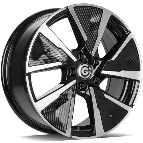 STATUSFÄLGAR MONTPELLIER BLACK FRONT POLISHED 7x17 5/108 ET45 CB67.1