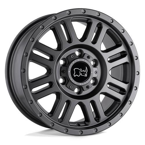 BLACKRHINO YELLOWSTONE MATTE GUNMETAL 8x17 6/130 ET38 CB84.1