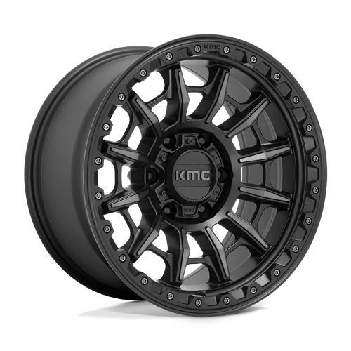 KMC KM547 CARNAGE SATIN BLACK W/ GRAY TINT 9x17 6/139.7 ET-12 CB106.1