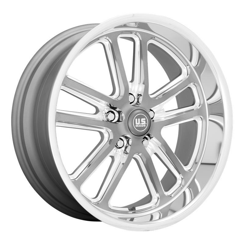 STATUSFÄLGAR U130 BULLET TEXTURED GUN METAL W/ MILLED EDGES 8x20 5/114.3 ET1 CB72.6