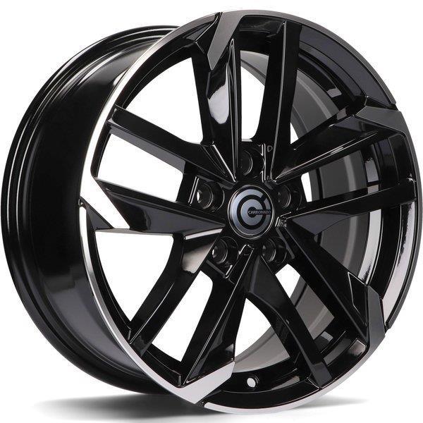 STATUSFÄLGAR RENNES BLACK FRONT POLISHED 7.5x17 5/108 ET45 CB65.1