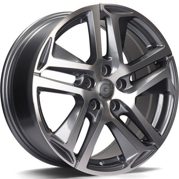 STATUSFÄLGAR NICE ANTHRACITE FRONT POLISHED 7.5x17 5/108 ET45 CB67.1