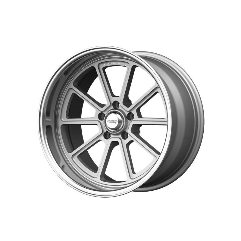 STATUSFÄLGAR VN510 DRAFT VINTAGE SILVER W/ DIAMOND CUT LIP 8.5x20 5/127 ET6 CB78.3