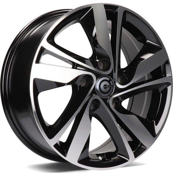 STATUSFÄLGAR SUNSHINE BLACK FRONT POLISHED 6x15 4/100 ET35 CB67.1