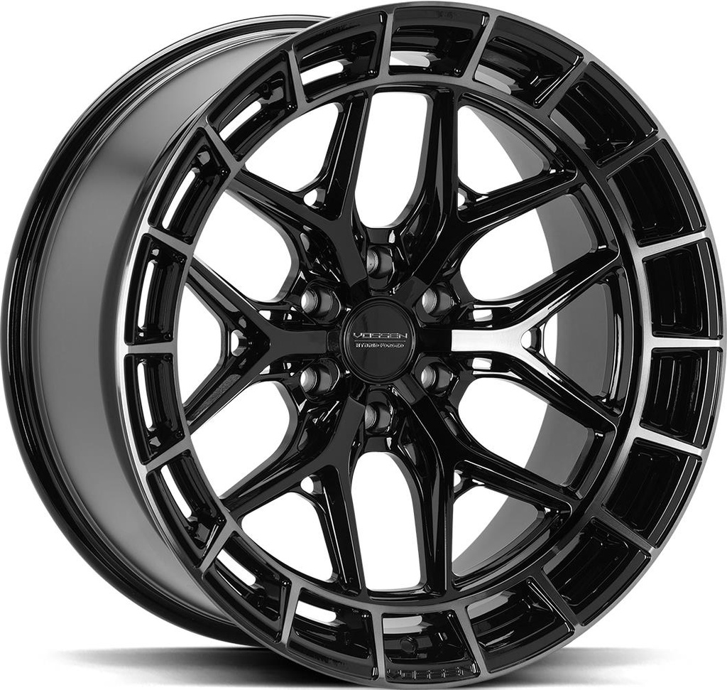VOSSEN HFX1 TINTED GLOSS BLACK 10x20 5/127 ET-18 CB71.5