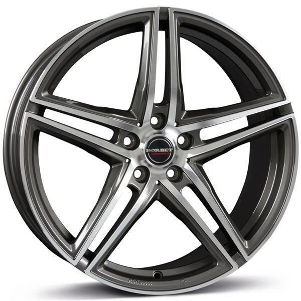 STATUSFÄLGAR XRT GRAPHITE POLISHED 8x18 5/100 ET35 CB57.1