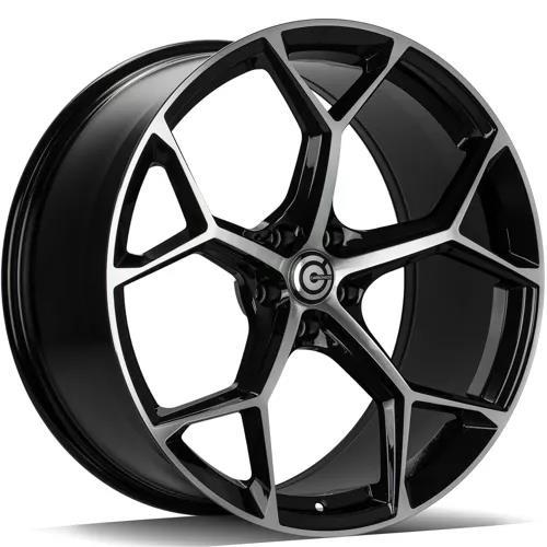 STATUSFÄLGAR FANCY BLACK FRONT POLISHED 8.5x19 5/112 ET30 CB66.5