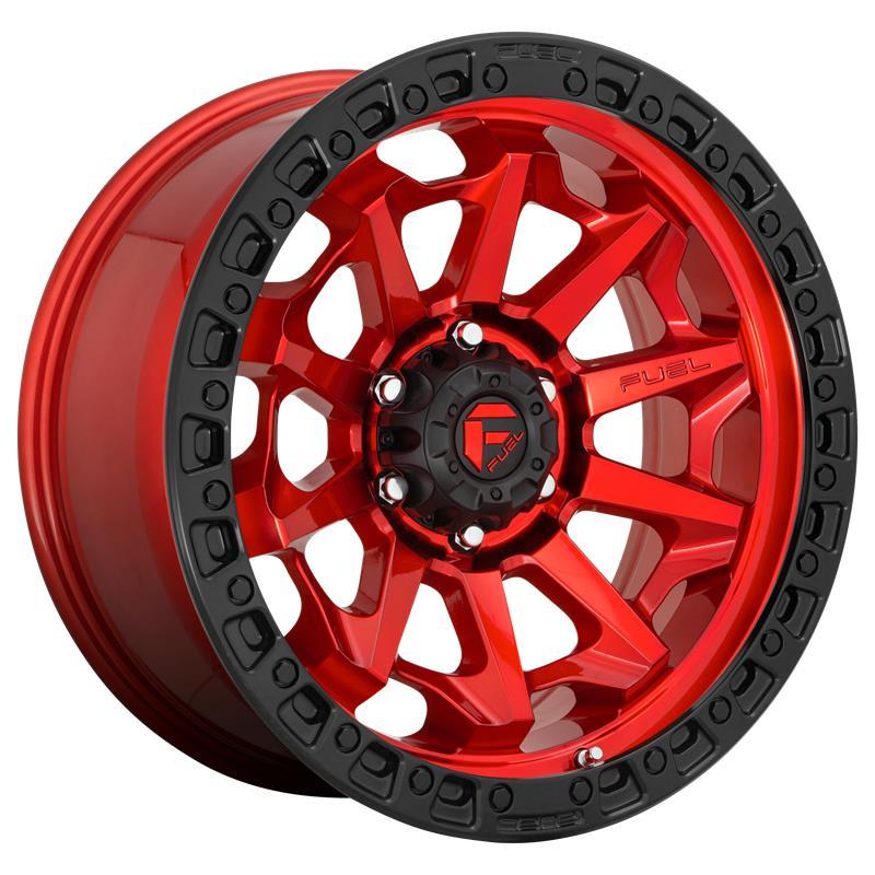 FUEL FC695 CANDY RED BLACK BEAD RING 9x20 6/135 ET1 CB87.1