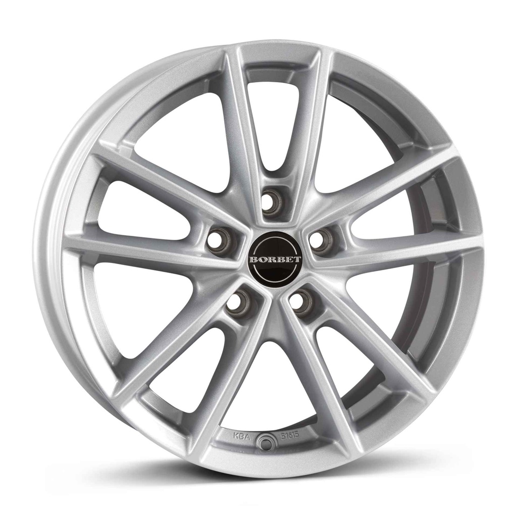BORBET W CRYSTAL SILV 6x15 5/112 ET43 CB57.1