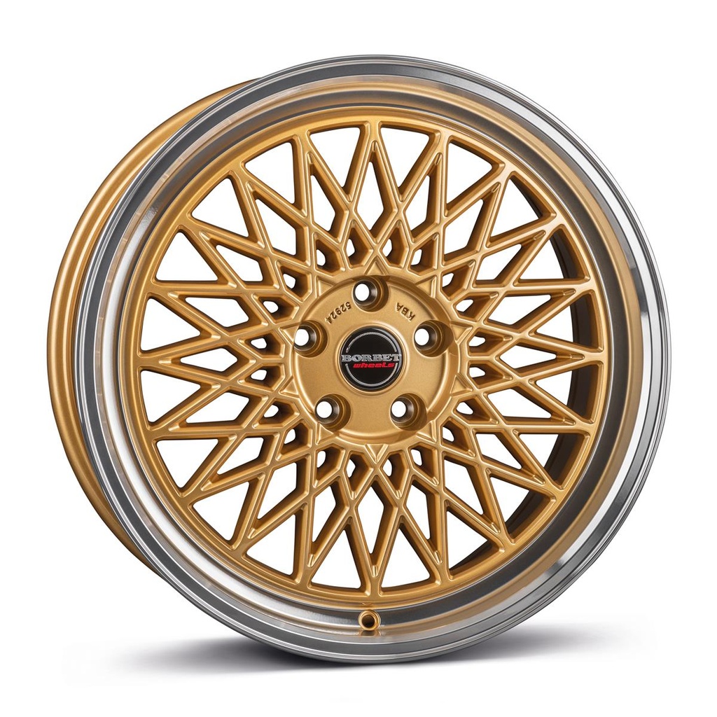 BORBET B GOLD RIM POL 8.5x19 5/112 ET45 CB66.5