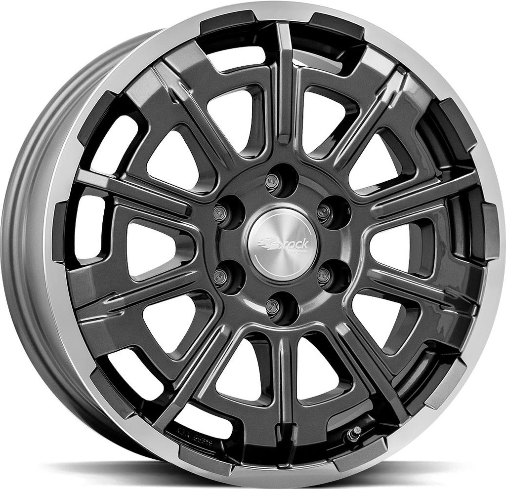 BROCK B45 HIMALAYA GREY POL 7x17 5/114.3 ET45 CB66.1